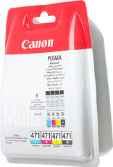 Набор картриджей Canon CLI-471 0401C004 CMYK оригинальный | Оригинальные картриджи Canon